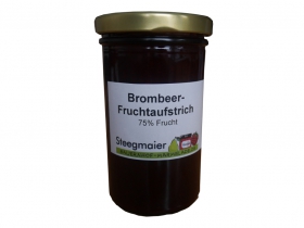 Brombeer-Fruchtaufstrich, 75% Frucht, fruchtiger Brotaufstrich, Inhalt: 260g